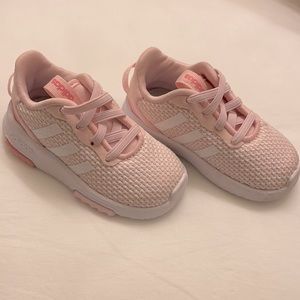 Adidas Pink/White Toddler Running Shoes
